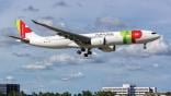 TAP Air Portugal aircraft in flight