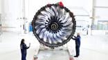 Rolls-Royce Trent 1000 engine entering the MRO shop.
