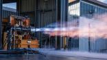 rocket engine testing firing