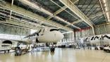 finnair a350s in hangar
