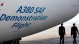 airbus jet with SAF for demo flight