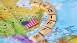 graphic, map, U.S. Flag, Tariffs Scabble tiles