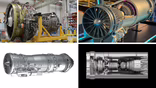 composite image of aircraft engines