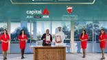 Capital A CEO Tony Fernandes and Abdulla bin Ahmed Al Khalifa, Bahrain’s Minister of Transportation and Telecommunications