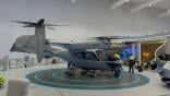 : TCab Tech’s E20+ eVTOL was on display at the Dubai Airshow. Credit: Aviation Week Network