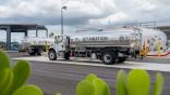 Jet Aviation fuel trucks at its new FBO at Miami-Opa Locka Executive Airport.