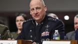 Vice Chief of Space Operations Gen. Michael Guetlein testifying to the Senate