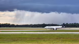 Munich Airport rainstorm