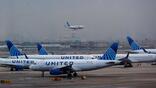 United jets at EWR