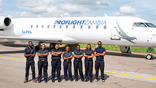 ProFlight Zambia crew in front of aircraft