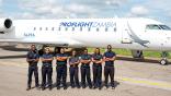 ProFlight Zambia crew in front of aircraft