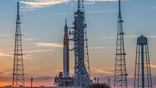 SLS at sunset - ULA