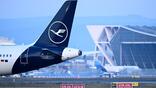 Lufthansa aircraft at Frankfurt airport