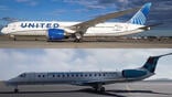 United Airlines 777 and United Nigeria E145