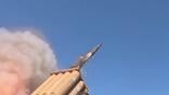 air defense missile being fired