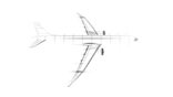 Next-generation single-aisle aircraft rendering