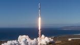 A SpaceX Falcon 9 rocket launches Oct. 15, 2025, from Vandenberg SFB, California, carrying the Space Development Agency's second Tranche 1 Transport Layer mission. Credit: SpaceX