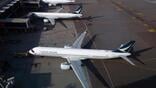 cathay jets on the tarmac