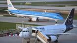 lufthansa and klm city hopper jets