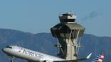 american jet flying in front of lax control tower credit rob finlayson