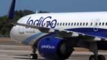 Indigo Airbus A321neo aircraft close up