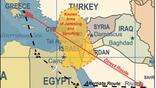 FAA Middle East map showing "known area of jamming and spoofing"