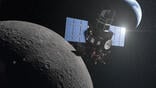 spacecraft flying near Moon