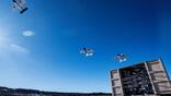 System can deploy “dozens of aircraft for synchronized mass effects,” company says Credit: Dyzne