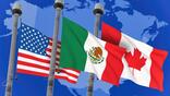 United States, Mexico and Canada flags.