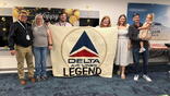 Joe, Brandon and Kevin Steiper with their families.
