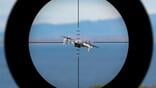 aircraft in the crosshairs of a target