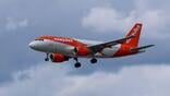 easyjet jet in the air