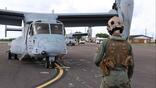 Army aviators participate in a familiarization flight on an MV-22 in July 2025. Credit: U.S. Army