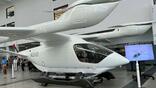 An example of Beta’s Alia 250 VTOL aircraft at its production facility in Burlington, Vermont.  Credit: Ben Goldstein/Aviation Week Network