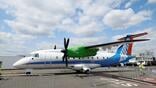 DLR’s Dornier 328 “UpLift” flying testbed on static display at ILA Berlin 2026.