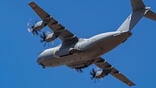 Airbus A400M flying in sky