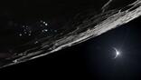 Artist’s rendering of the lunar South Pole region  Image Credit: NASA