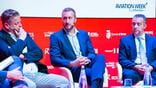 Gonzalo Pernas speaking on stage at Routes event