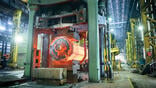 open die forging press in steelworks