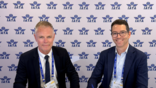 (L-R) Helgi Mar Bjorgvinsson, Icelandair head of Airline Partnerships & International Relations, and John Weatherill WestJet Group Executive Vice-President and Chief Commercial Officer