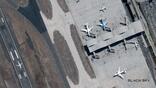 BlackSky satellite image of aircraft at airport