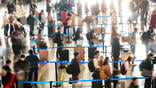 Crowd in airport