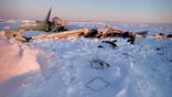 The crash site in Norton Sound on the western coast of Alaska.