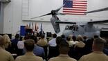 Bell and Boeing commemorated the V-22 Osprey production milestone during a ceremony at Bell's Amarillo, Texas, assembly center on July 28.  Credit: Bell Textron