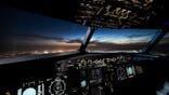 cockpit at night