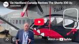 Guy Norris, Senior Editor, Aviation Week standing in front of the De Havilland Canada Shorts 330 'Pack Rat'