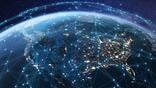  Telecommunication network above North America 