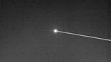 target drone shot by high-energy laser