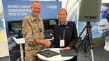 DALO chief Lt. Gen. Per Pugholm Olsen and Terma CEO Henriette H. Thygesen