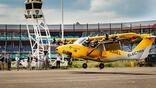 Art credit: New Jersey Department of Transportation Caption: Electra's hybrid-electric EL2 operated into Bader Field in downtown Atlantic City